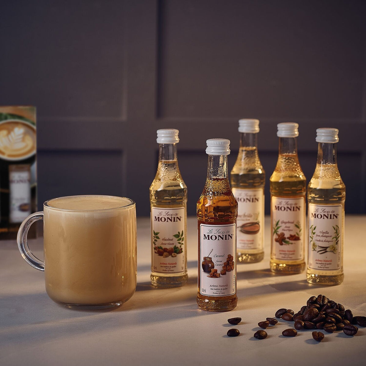 Monin Premium Coffee & Cocktail Syrup Gift Set 5x5cl Assorted